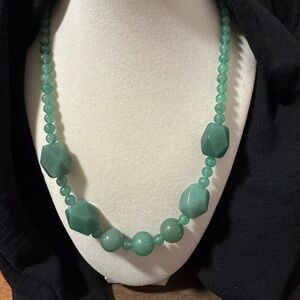 Elegant Green Beaded Necklace